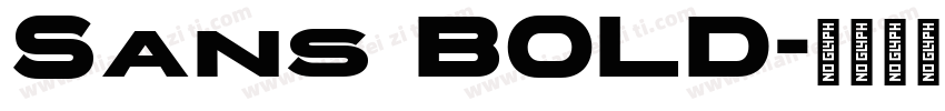 Sans BOLD字体转换